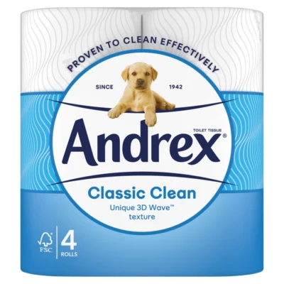 andrex toilet tissue 4 rolls