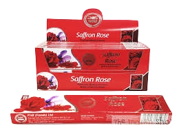 heera saffron rose incense sticks(agarbatti) 15gm