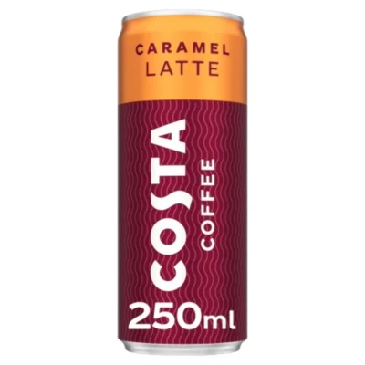 costa latte caramel can 250ml