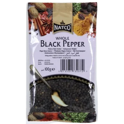 natco black pepper whole 100gm