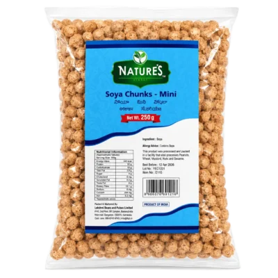 natures mini soya chunks 250gm